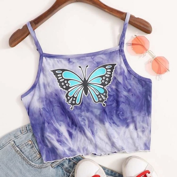 SHEIN Tops - 🌻Shein/ Butterfly Tie Dye Cami
